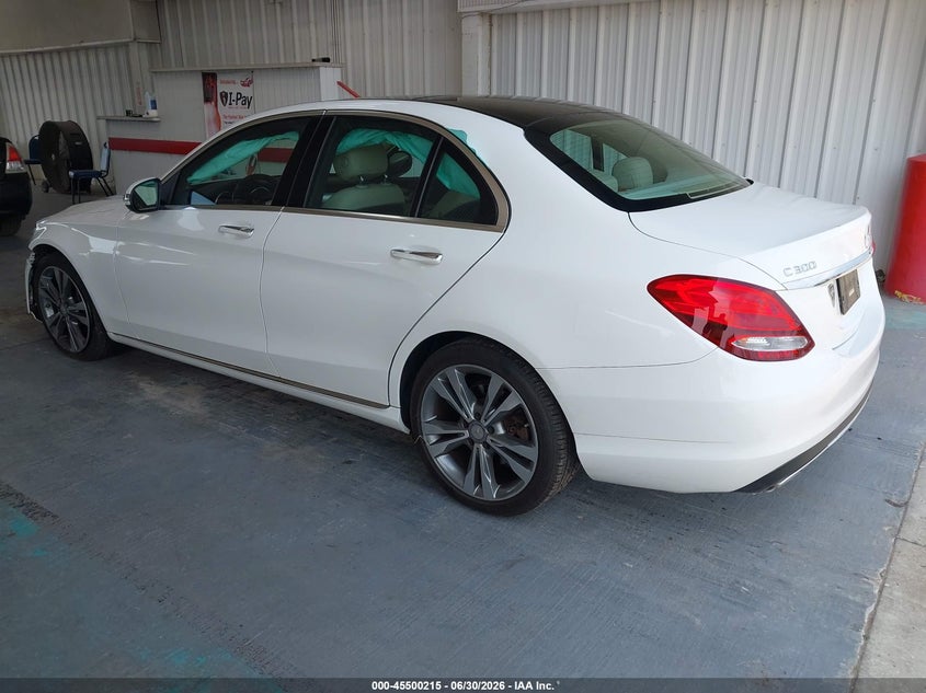 2016 Mercedes-benz C-klasse VIN WDDWF4JB0GR141825 IAAI salvage auction — FRONT END, Rebuildable (Florida), sold $4,000 on 2026-07-29 (photo 3)