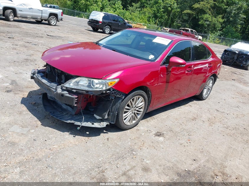 2015 Lexus ES VIN JTHBK1GG9F2166704 IAAI salvage auction — FRONT & REAR, Salvage (Mississippi), sold $2,900 on 2026-07-29 (photo 2)