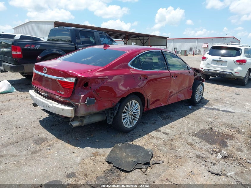 2015 Lexus ES VIN JTHBK1GG9F2166704 IAAI salvage auction — FRONT & REAR, Salvage (Mississippi), sold $2,900 on 2026-07-29 (photo 4)