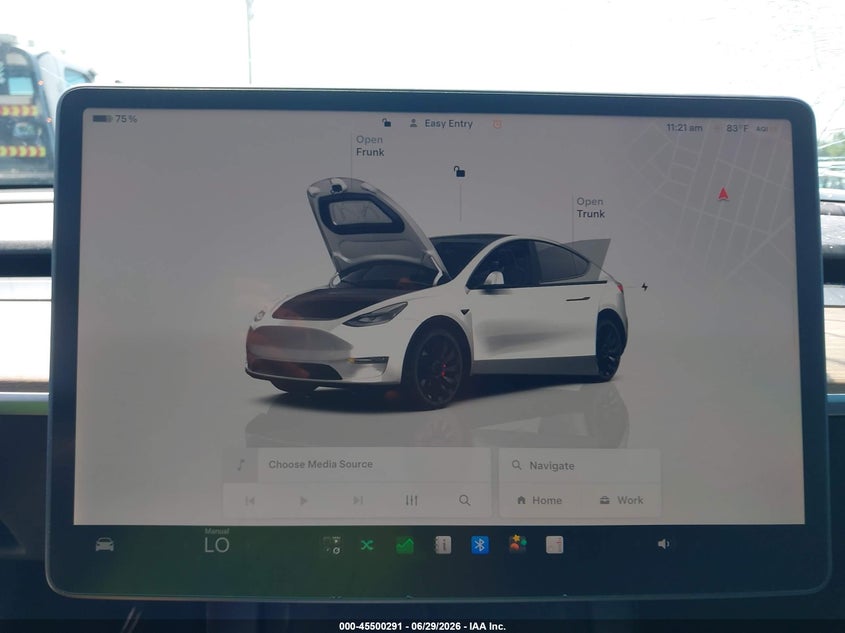 2022 Tesla Model y VIN 7SAYGDEF1NF468186 IAAI salvage auction — SIDE, Wait Title, sold $13,100 on 2026-09-05 (photo 7)