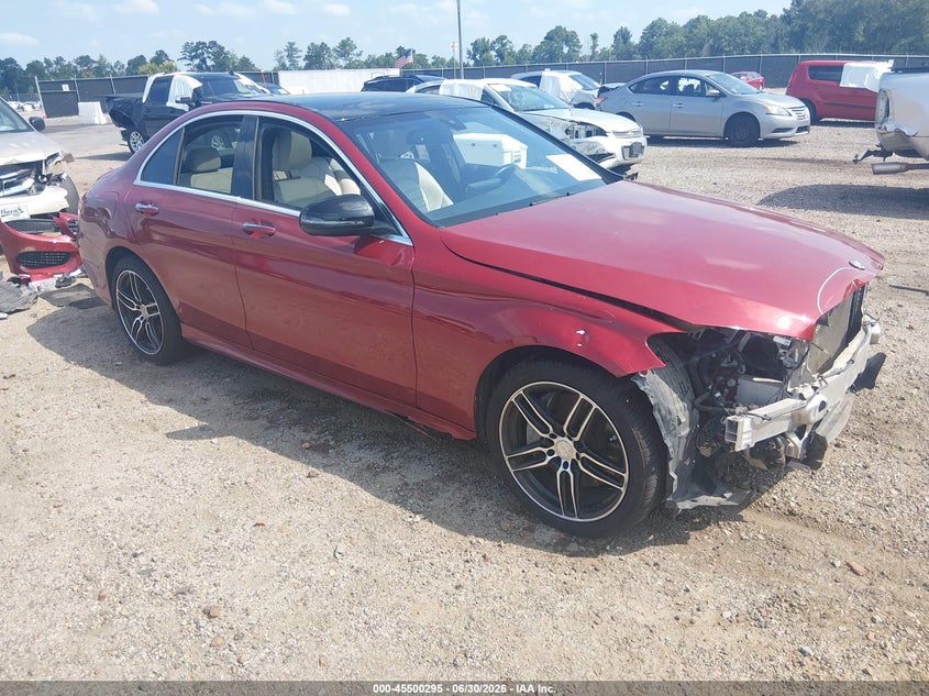 2018 Mercedes-benz C class VIN 55SWF4KBXJU274015 — IAAI salvage auction photo