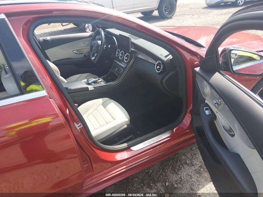2018 Mercedes-benz C class VIN 55SWF4KBXJU274015 IAAI salvage auction — FRONT END, Clear (South Carolina), sold $7,800 on 2026-08-12 (photo 5)