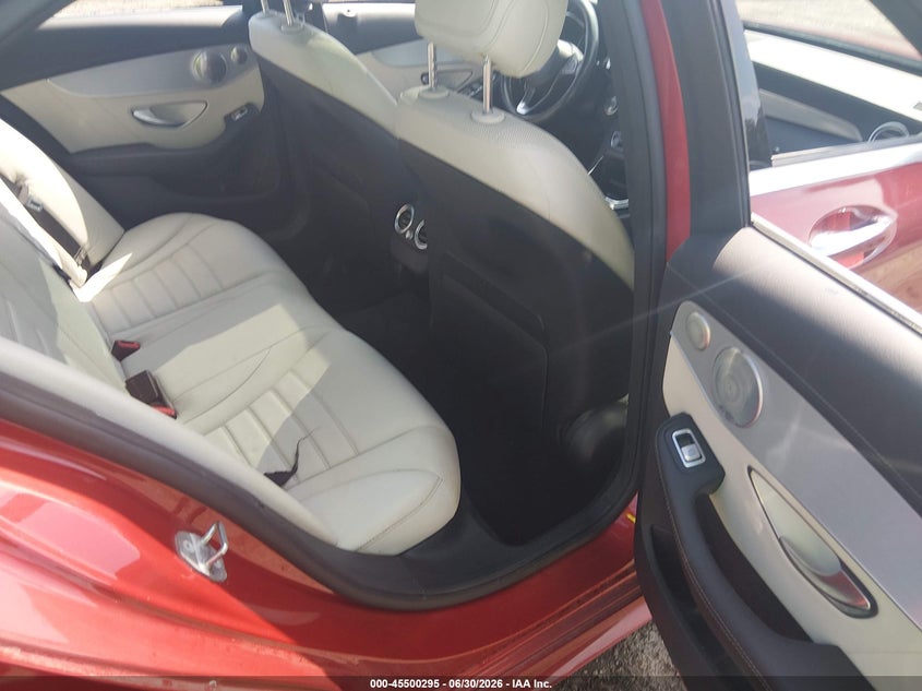 2018 Mercedes-benz C class VIN 55SWF4KBXJU274015 IAAI salvage auction — FRONT END, Clear (South Carolina), sold $7,800 on 2026-08-12 (photo 8)