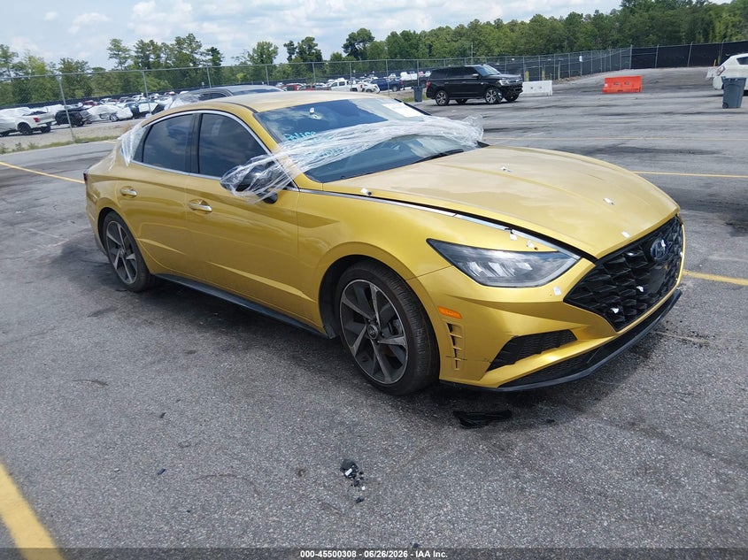2021 Hyundai Sonata VIN 5NPEJ4J24MH098162 IAAI salvage auction — FRONT END, Clear (South Carolina), sold $2,850 on 2026-07-22 (photo 1)