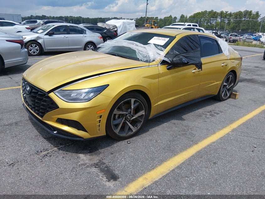 2021 Hyundai Sonata VIN 5NPEJ4J24MH098162 IAAI salvage auction — FRONT END, Clear (South Carolina), sold $2,850 on 2026-07-22 (photo 2)