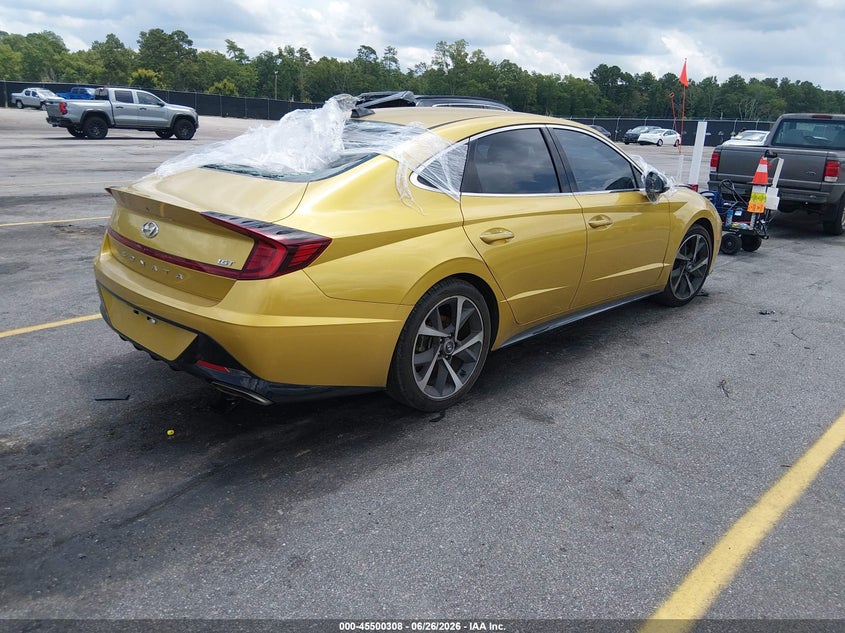 2021 Hyundai Sonata VIN 5NPEJ4J24MH098162 IAAI salvage auction — FRONT END, Clear (South Carolina), sold $2,850 on 2026-07-22 (photo 4)