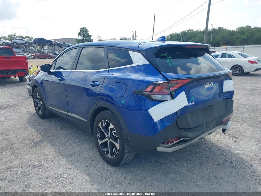 2023 Kia Sportage VIN 5XYK33AF4PG040803 IAAI salvage auction — REAR END, Salvage Title, sold $4,650 on 2026-07-28 (photo 3)