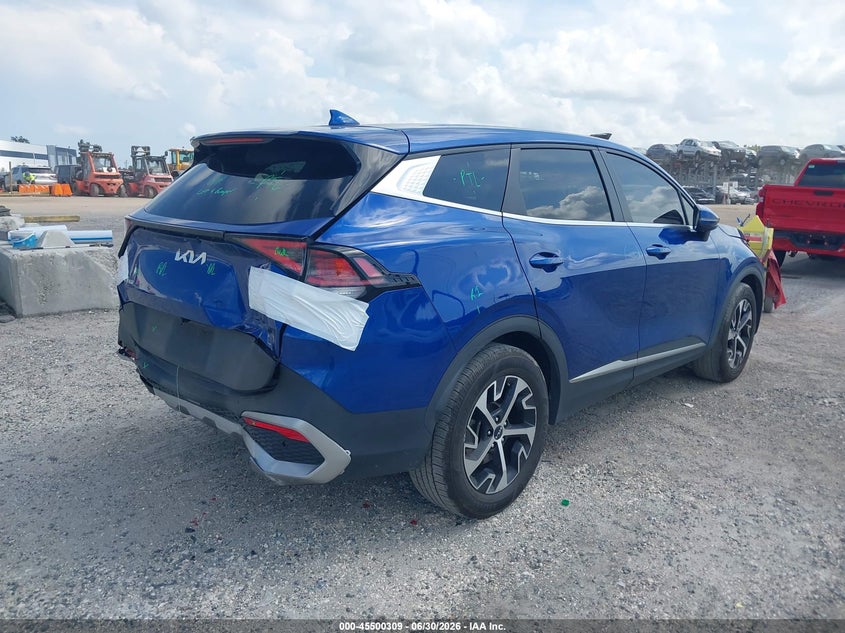 2023 Kia Sportage VIN 5XYK33AF4PG040803 IAAI salvage auction — REAR END, Salvage Title, sold $4,650 on 2026-07-28 (photo 4)
