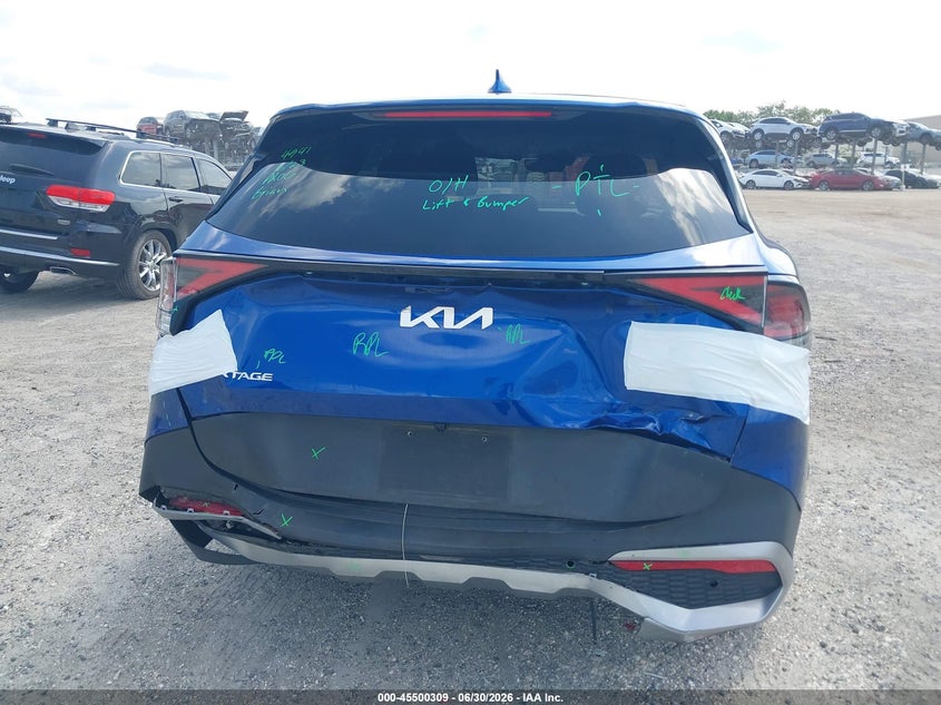 2023 Kia Sportage VIN 5XYK33AF4PG040803 IAAI salvage auction — REAR END, Salvage Title, sold $4,650 on 2026-07-28 (photo 6)