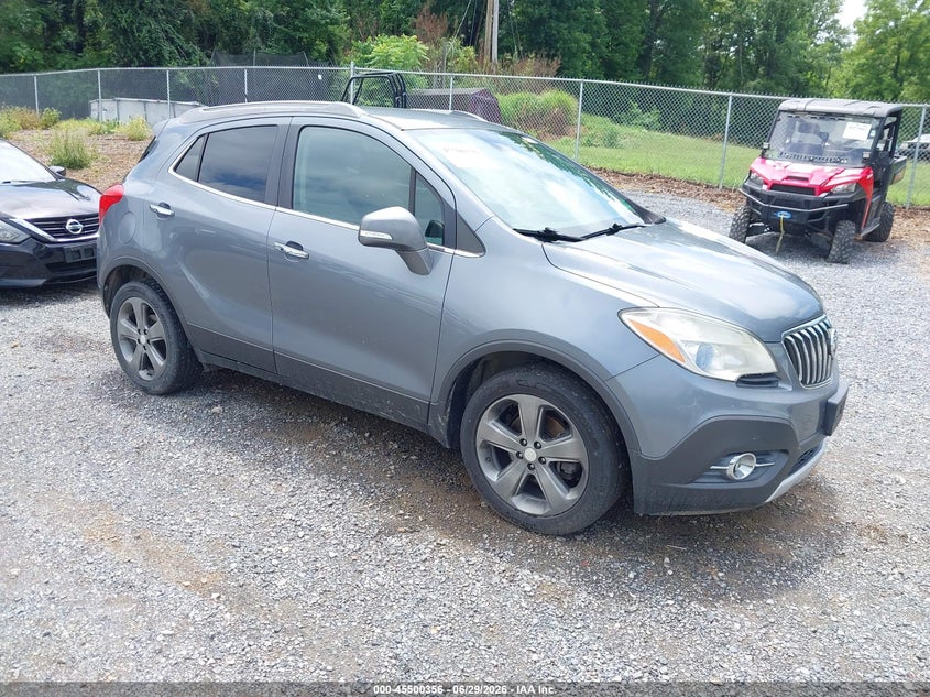2014 Buick Encore VIN KL4CJBSB3EB545281 IAAI salvage auction — ENGINE DAMAGE, Clear (Virginia), sold $250 on 2026-07-07 (photo 1)