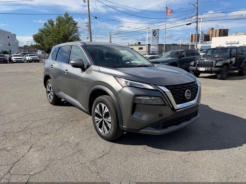 2021 Nissan Rogue VIN 5N1AT3BA7MC733987 IAAI salvage auction — REAR END, Clear (New York), sold $5,100 on 2026-07-15 (photo 1)