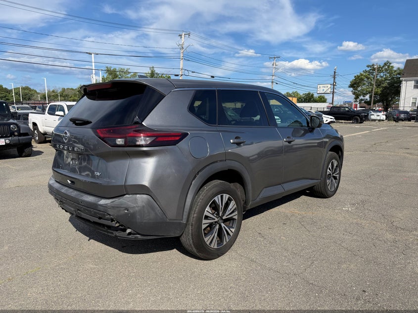 2021 Nissan Rogue VIN 5N1AT3BA7MC733987 IAAI salvage auction — REAR END, Clear (New York), sold $5,100 on 2026-07-29 (photo 4)