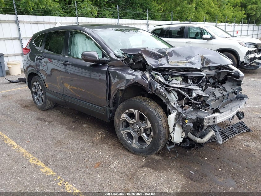 2019 Honda Cr-v VIN 2HKRW2H59KH662828 IAAI salvage auction — FRONT END, Clear (Michigan), sold $2,550 on 2026-07-22 (photo 1)