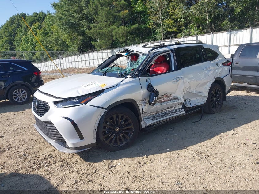 2023 Toyota Highlander VIN 5TDKDRAH5PS010536 IAAI salvage auction — ROLLOVER, Salvage (Georgia), sold $5,800 on 2026-07-29 (photo 2)