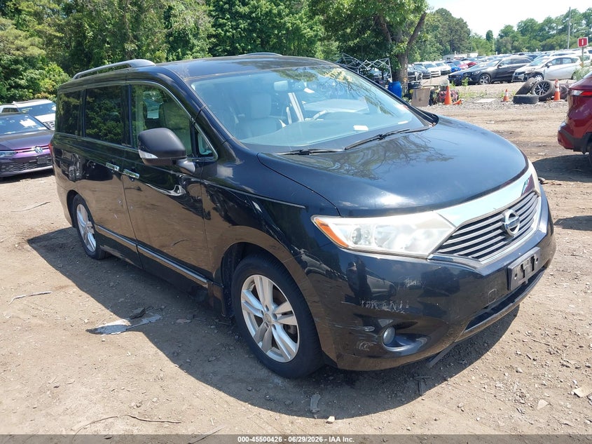 2013 Nissan Quest VIN JN8AE2KP2D9064798 IAAI salvage auction — NORMAL WEAR, Clear (New York), sold $1,225 on 2026-07-07 (photo 1)
