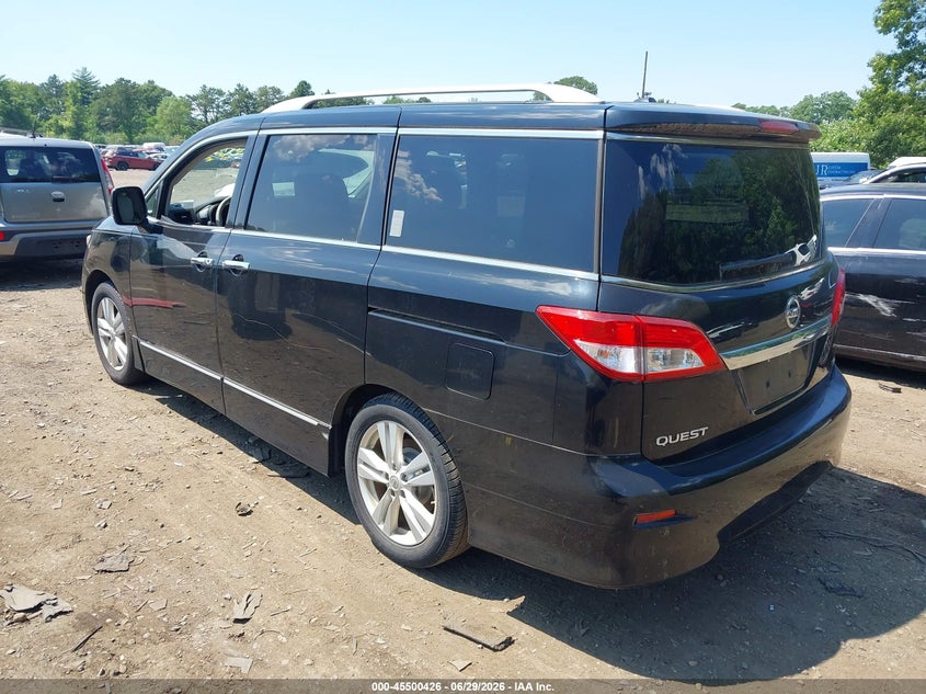 2013 Nissan Quest VIN JN8AE2KP2D9064798 IAAI salvage auction — NORMAL WEAR, Clear (New York), sold $1,225 on 2026-07-07 (photo 3)