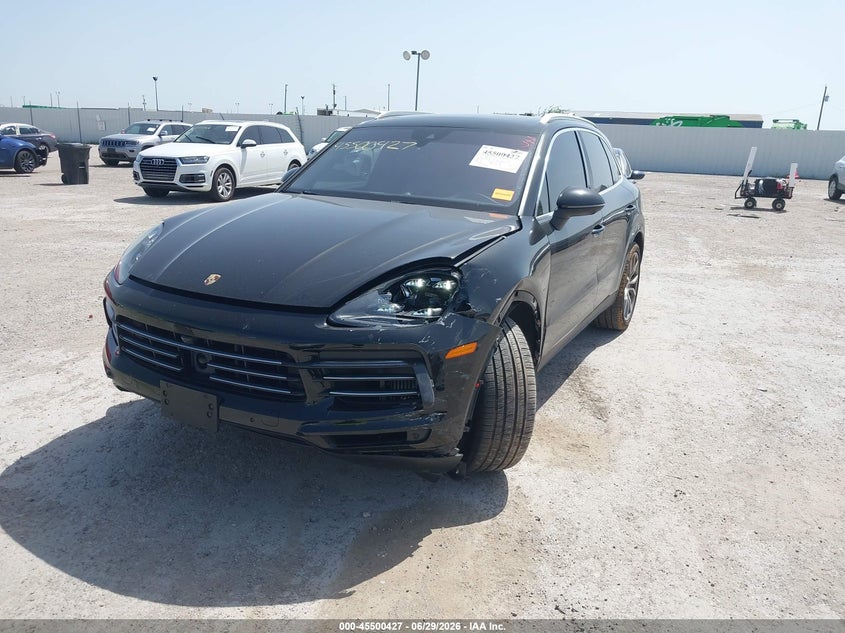 2020 Porsche Cayenne VIN WP1AB2AY6LDA28038 IAAI salvage auction — LEFT FRONT, Wait Title, sold $23,100 on 2026-08-17 (photo 2)