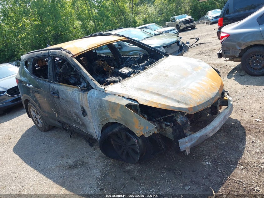 2013 Hyundai Santa fe VIN 5XYZUDLB4DG052795 IAAI salvage auction — TOTAL BURN, Bill Of Sale Destruction Only - Salvage (Ohio), sold $25 on 2026-07-28 (photo 1)