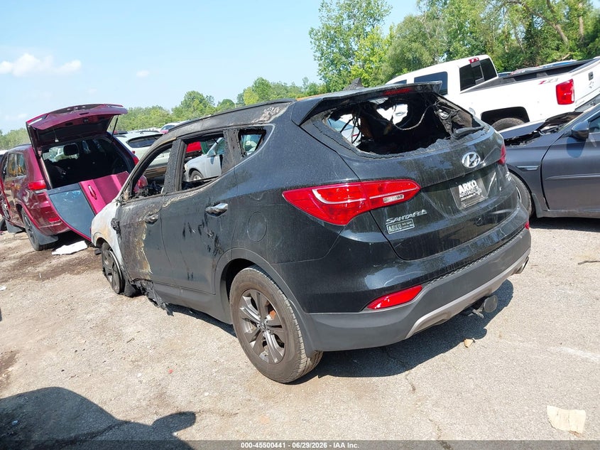 2013 Hyundai Santa fe VIN 5XYZUDLB4DG052795 IAAI salvage auction — TOTAL BURN, Bill Of Sale Destruction Only - Salvage (Ohio), sold $25 on 2026-07-28 (photo 3)