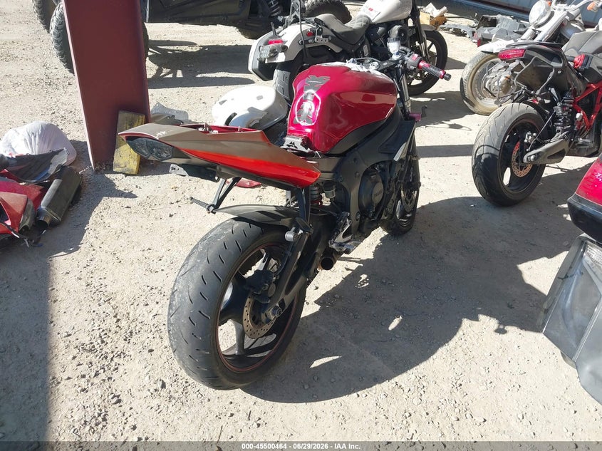 2007 Yamaha Yzfr6 VIN JYARJ06E27A035811 IAAI salvage auction — FRONT END, Salvage (California), sold $25 on 2026-07-21 (photo 4)