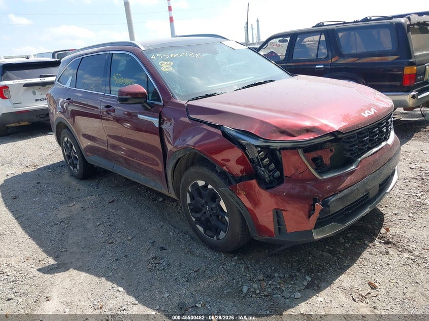 2024 Kia Sorento VIN 5XYRLDJC5RG293688 IAAI salvage auction — FRONT END, Salvage Title, sold $9,100 on 2026-07-29 (photo 1)