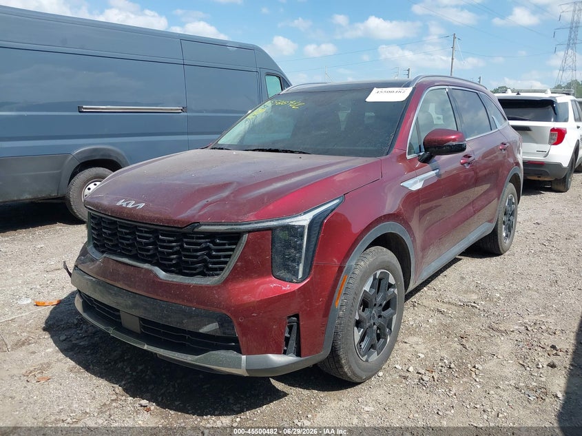 2024 Kia Sorento VIN 5XYRLDJC5RG293688 IAAI salvage auction — FRONT END, Salvage Title, sold $9,100 on 2026-07-29 (photo 2)