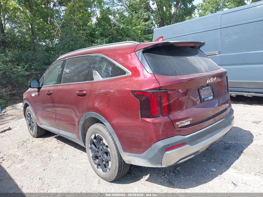 2024 Kia Sorento VIN 5XYRLDJC5RG293688 IAAI salvage auction — FRONT END, Salvage Title, sold $9,100 on 2026-07-29 (photo 3)