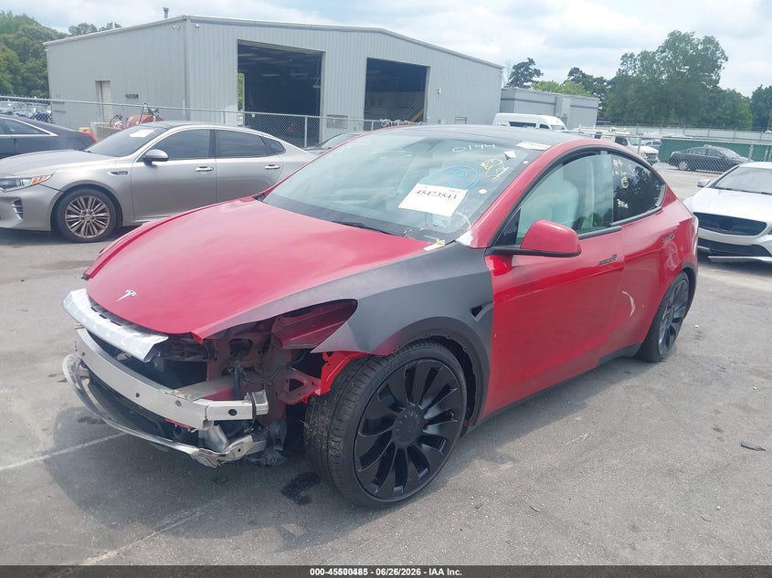 2023 Tesla Model y VIN 7SAYGDEF5PF670144 IAAI salvage auction — FRONT END, Clear (Georgia), sold $7,725 on 2026-07-15 (photo 2)