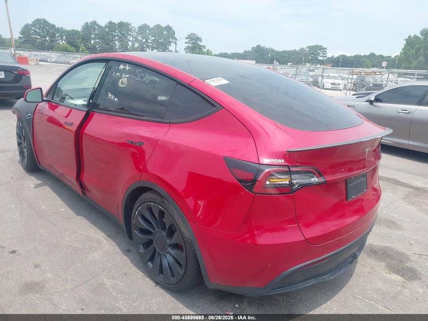 2023 Tesla Model y VIN 7SAYGDEF5PF670144 IAAI salvage auction — FRONT END, Clear (Georgia), sold $7,725 on 2026-07-15 (photo 3)