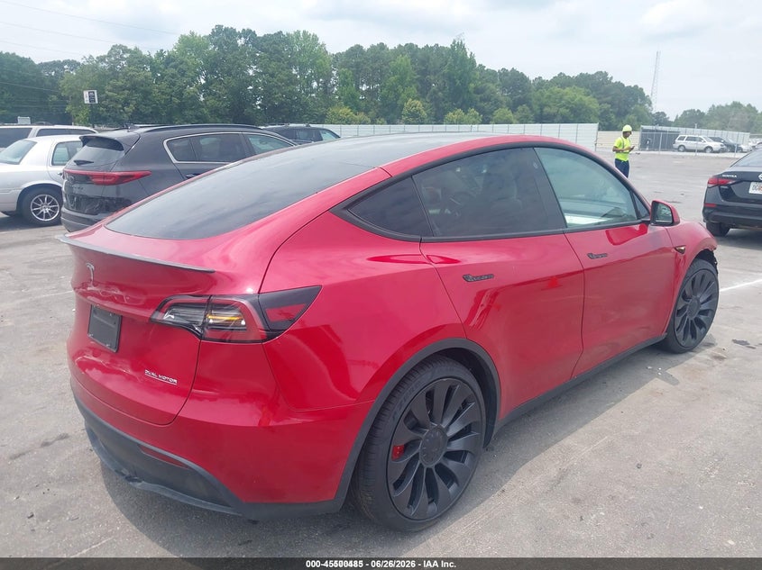 2023 Tesla Model y VIN 7SAYGDEF5PF670144 IAAI salvage auction — FRONT END, Clear (Georgia), sold $7,725 on 2026-07-15 (photo 4)
