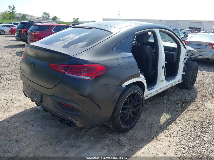 2022 Mercedes-benz Amg gle coupe VIN 4JGFD6BBXNA792218 IAAI salvage auction — SIDE, Salvage (Illinois), sold $39,900 on 2026-08-24 (photo 4)