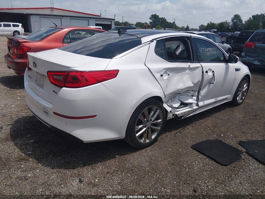 2015 Kia Optima VIN 5XXGR4A68FG393817 IAAI salvage auction — RIGHT SIDE, Salvage (Ohio), sold $1,175 on 2026-08-01 (photo 4)