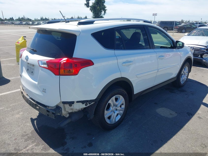 2015 Toyota Rav 4 VIN JTMBFREV6FJ033121 IAAI salvage auction — REAR END, Salvage Title, sold $4,550 on 2026-07-14 (photo 4)