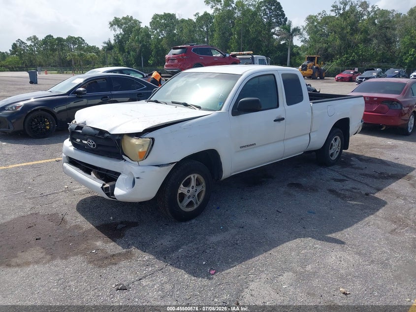 2005 Toyota Tacoma VIN 5TETX22N65Z087441 IAAI salvage auction — FRONT END, Rebuildable (Florida), sold $2,825 on 2026-07-20 (photo 2)