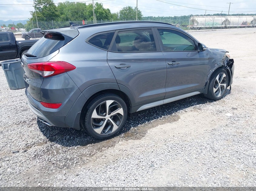 2018 Hyundai Tucson VIN KM8J33A27JU669305 IAAI salvage auction — RIGHT FRONT, Salvage (North Carolina), sold $4,350 on 2026-07-31 (photo 4)