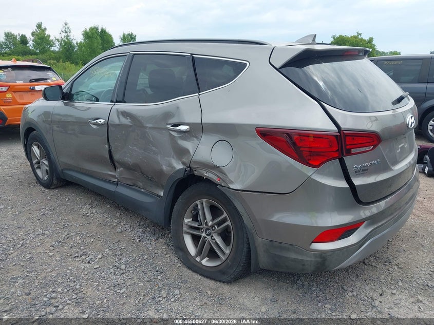 2018 Hyundai Santa fe VIN 5XYZUDLB6JG535846 IAAI salvage auction — LEFT REAR, Mv-907A (New York), sold $725 on 2026-07-23 (photo 3)