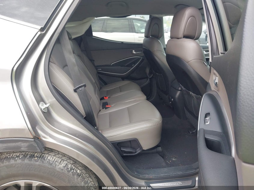 2018 Hyundai Santa fe VIN 5XYZUDLB6JG535846 IAAI salvage auction — LEFT REAR, Mv-907A (New York), sold $725 on 2026-07-23 (photo 8)
