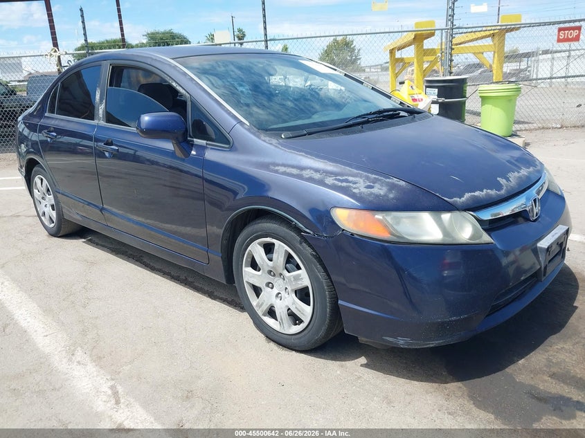 2007 Honda Civic VIN JHMFA16537S006839 IAAI salvage auction — NORMAL WEAR, Clear - Dealer Only (California), sold $1,200 on 2026-07-14 (photo 1)