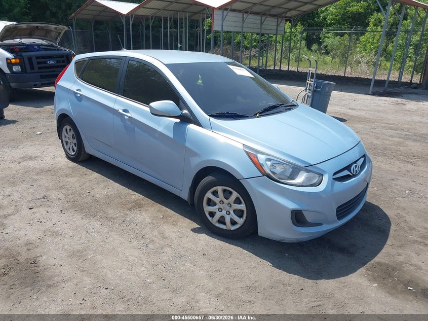 2014 Hyundai Accent VIN KMHCT5AE0EU187103 IAAI salvage auction — LEFT SIDE, Salvage - Greater Than 75% (Maryland), sold $325 on 2026-07-21 (photo 1)