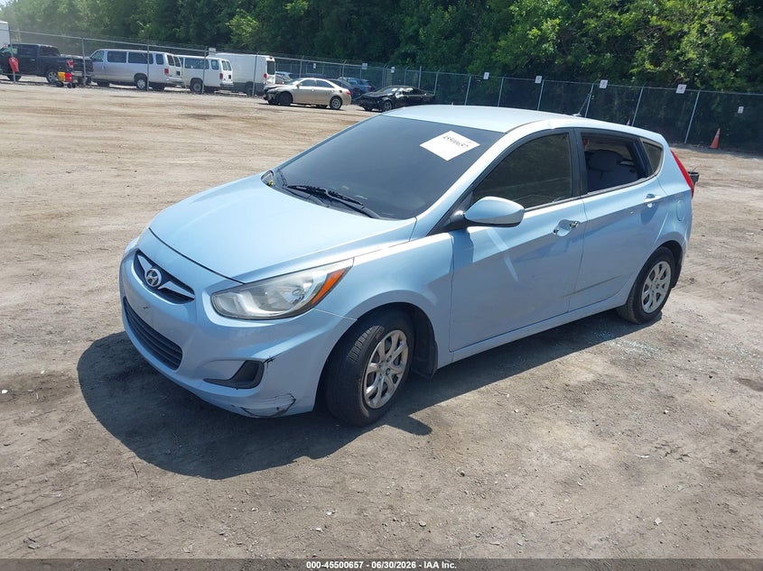 2014 Hyundai Accent VIN KMHCT5AE0EU187103 IAAI salvage auction — LEFT SIDE, Salvage - Greater Than 75% (Maryland), sold $325 on 2026-07-21 (photo 2)