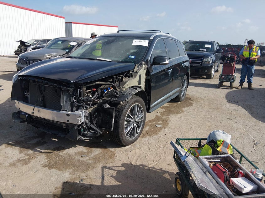 2020 Infiniti Qx60 VIN 5N1DL0MN2LC523873 IAAI salvage auction — FRONT END, Original (Texas), sold $11,100 on 2026-09-01 (photo 2)