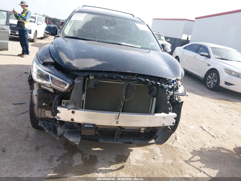 2020 Infiniti Qx60 VIN 5N1DL0MN2LC523873 IAAI salvage auction — FRONT END, Original (Texas), sold $11,100 on 2026-09-01 (photo 6)