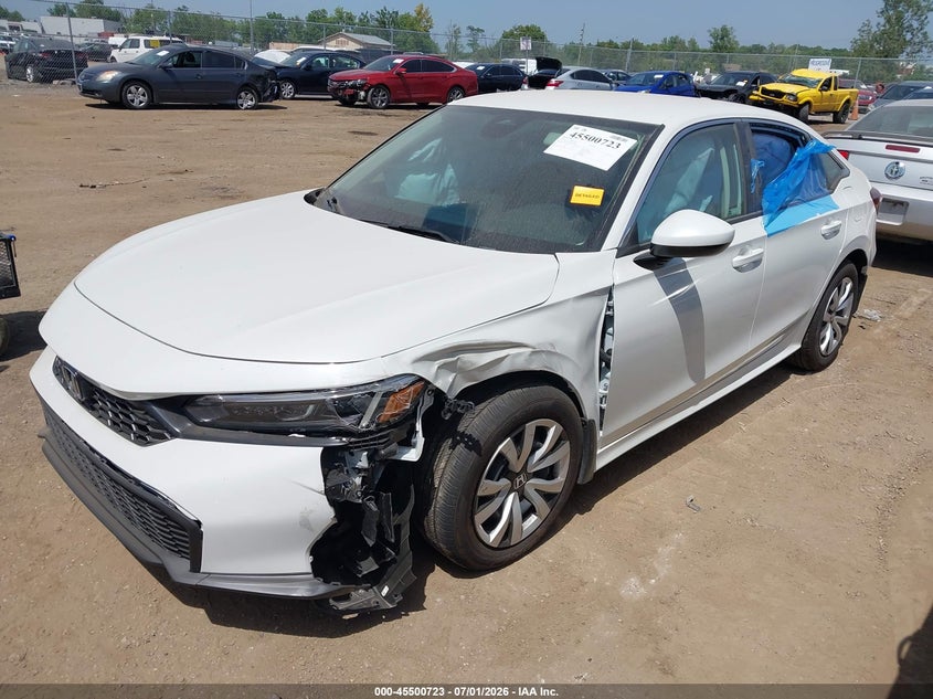 2026 Honda Civic VIN 2HGFE2F22TH558689 IAAI salvage auction — LEFT FRONT, Salvage (Arizona), sold $7,200 on 2026-07-30 (photo 2)