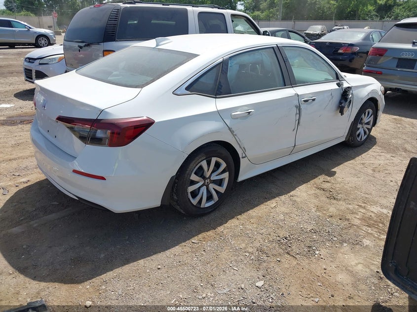 2026 Honda Civic VIN 2HGFE2F22TH558689 IAAI salvage auction — LEFT FRONT, Salvage (Arizona), sold $7,200 on 2026-07-30 (photo 4)