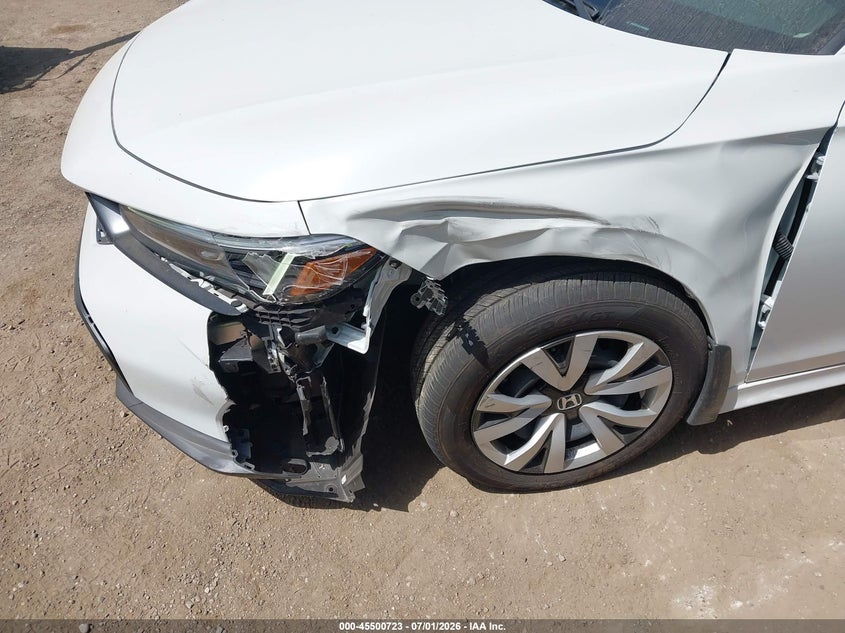 2026 Honda Civic VIN 2HGFE2F22TH558689 IAAI salvage auction — LEFT FRONT, Salvage (Arizona), sold $7,200 on 2026-07-30 (photo 6)