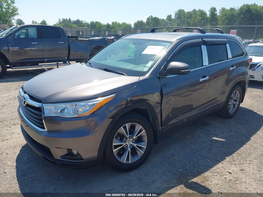 2015 Toyota Highlander VIN 5TDJKRFH9FS113404 IAAI salvage auction — SUSPENSION, Mv-907A (New York), sold $6,600 on 2026-07-30 (photo 2)
