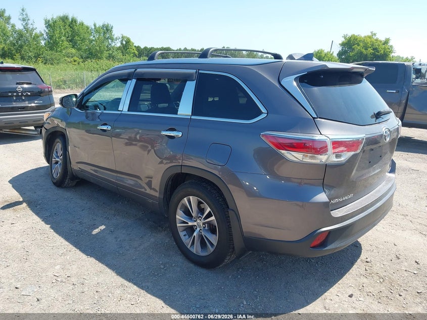 2015 Toyota Highlander VIN 5TDJKRFH9FS113404 IAAI salvage auction — SUSPENSION, Mv-907A (New York), sold $6,600 on 2026-07-30 (photo 3)