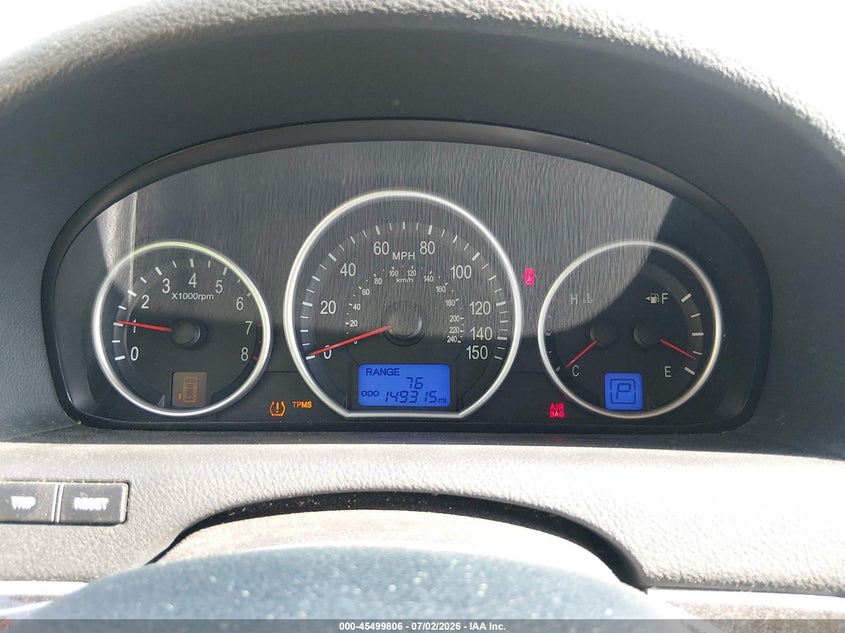 2007 Hyundai Veracruz VIN KM8NU13C67U023982 IAAI salvage auction — RIGHT FRONT, Salvage (Tennessee), sold $1,100 on 2026-07-22 (photo 7)