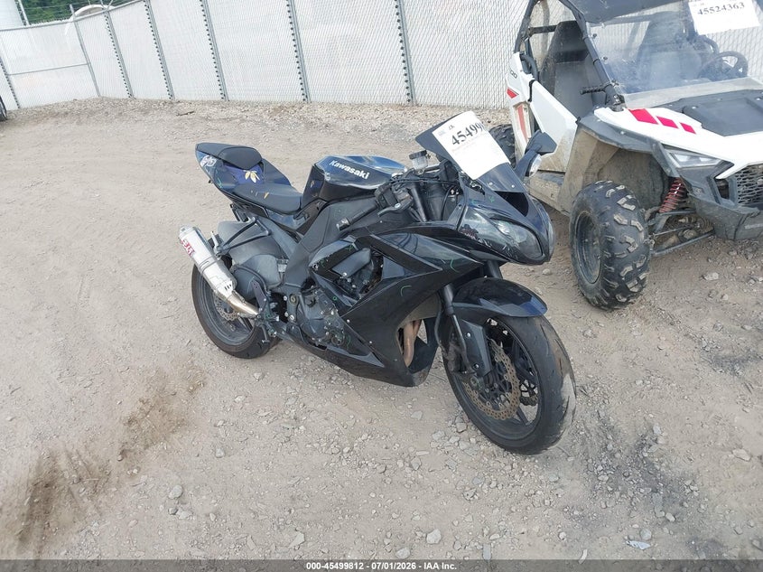 2010 Kawasaki Zx1000 VIN JKAZXCF12AA002004 IAAI salvage auction — FRONT END, Salvage (Pennsylvania), sold $1,300 on 2026-07-15 (photo 1)