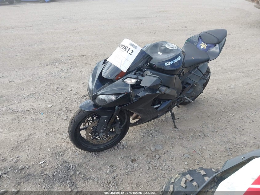 2010 Kawasaki Zx1000 VIN JKAZXCF12AA002004 IAAI salvage auction — FRONT END, Salvage (Pennsylvania), sold $1,300 on 2026-07-15 (photo 2)